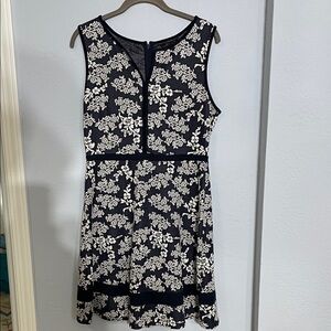 NWT 41 Hawthorn Navy and White Floral Mini Dress
